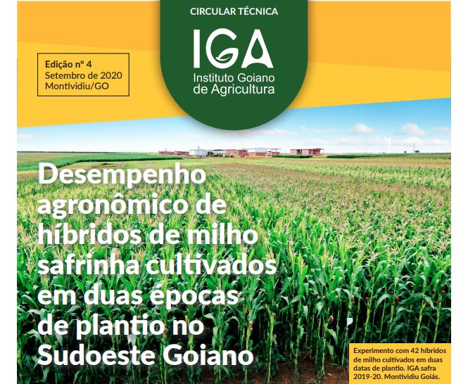 CAPA Circular técnica MIlho IGA 2020